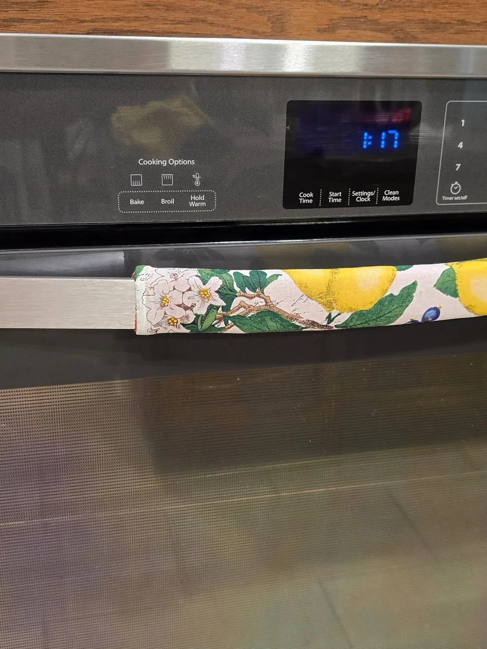 Floral Lemon And Watermelon Oven Handle Cover -For Kitchen Oven, Refr Protector